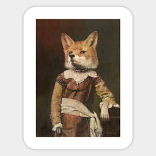 Young Victorian Vixen Sticker